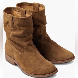 BEEK Grouse Slouch Boots in Chestnut Brown Suede Pull On 6